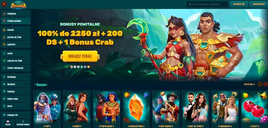 strona główna casino spinanga